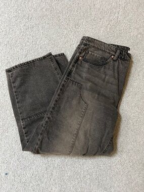 Women's Black Straight-Leg Jeans
